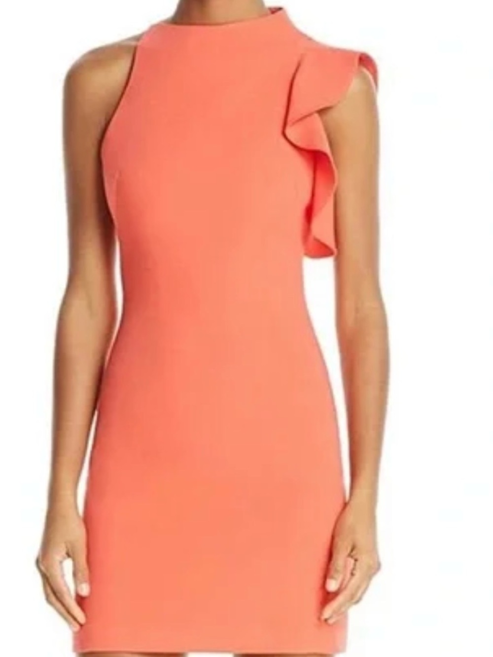 Black Halo Women's Pabla Ruffle Shoulder Sheath NWT SIZE 2